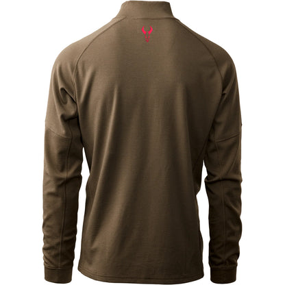 Badlands Pecora Heavyweight Merino 1/4 Zip Mud 2x-large