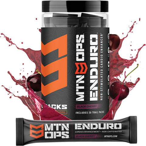 Mtn Ops Enduro Cardio Enhancement Black Cherry Trail Packs 20 Ct.
