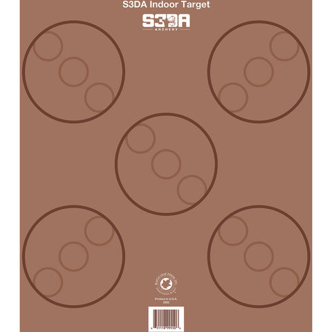 Maple Leaf S3da 3d Target Face Brown Asa 25 Pk.