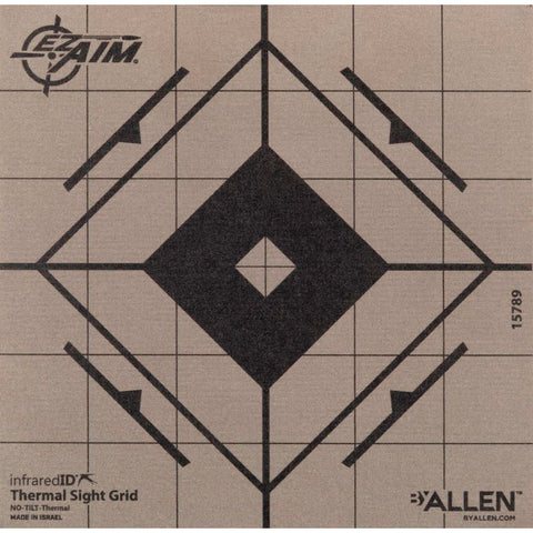 Ez Aim Adhesive Thermal Sight Grid Target 6in