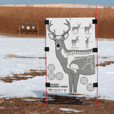 Ez Aim Deer Vitals Corrugated Target 23x25"