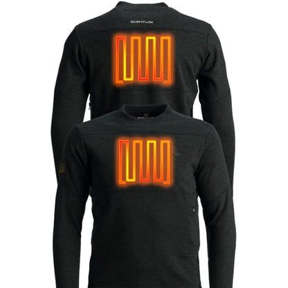 Scentlok Be:1 Trek Heated Base Shirt Blackout Black Medium