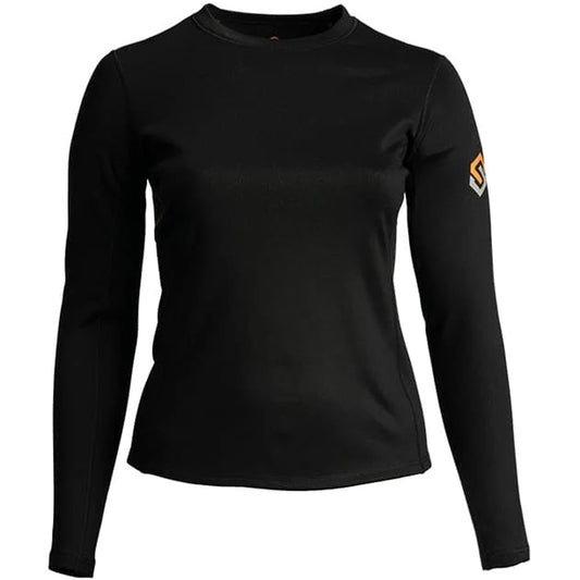 Scentlok Womens Climafleece Baseslayer Top Black X-large