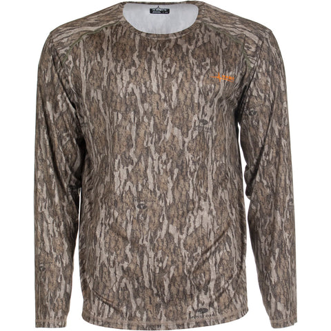 Habit Men's Siesta Cape Long Sleeve Perf Tee L-mossy Oak New Bottomland