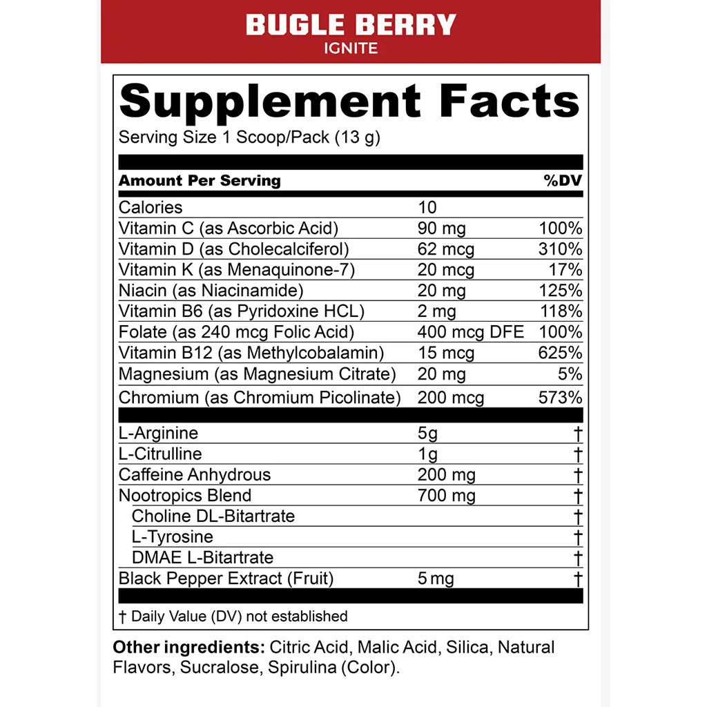 Mtn Ops Ignite Bugle Berry 20ct Trail Pack