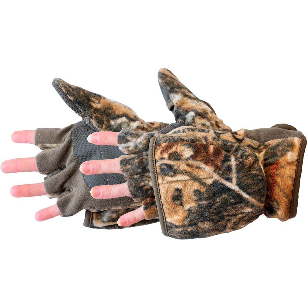 Manzella Women's Bowhunter Convertible Glove Realtree Edge (rxe) Sm