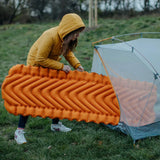Klymit Insulated Static V Lite Sleeping Pad Mango Orange Regular