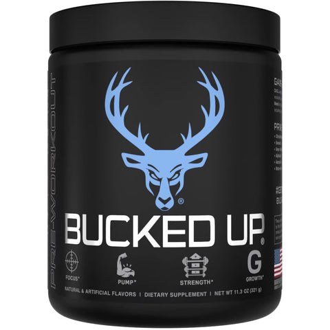 Bucked Up Pre-workout Blue Raz 30 Serving Tub