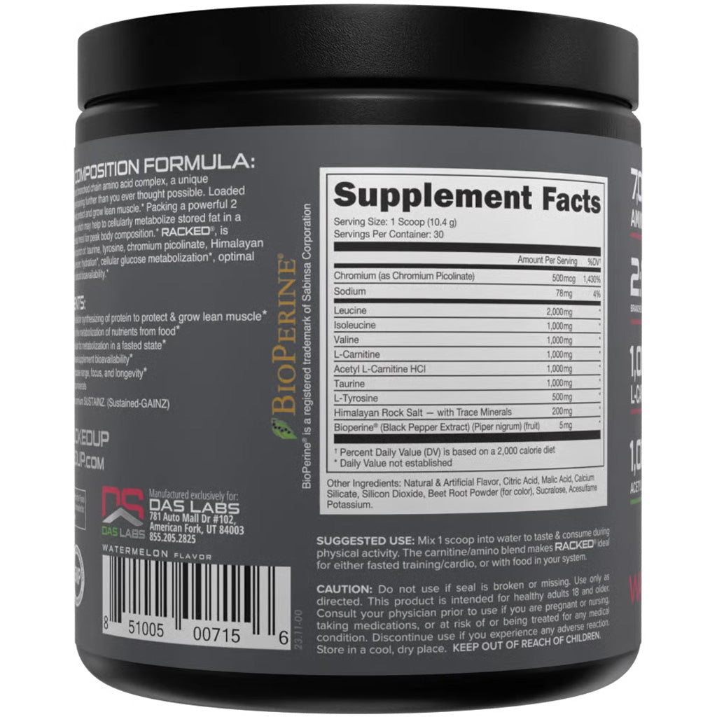 Bucked Up Racked Bcaa Watermelon 30 Serving Tub
