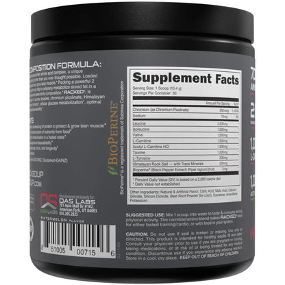Bucked Up Racked Bcaa Watermelon 30 Serving Tub