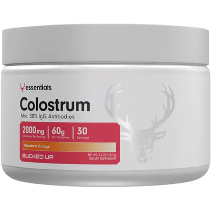 Bucked Up Colostrum Antibody Supplement Orange 30 Serving Tub