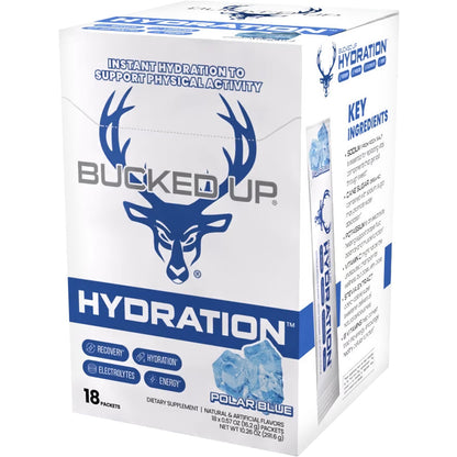Bucked Up Hydration 2.0 Ice Blue 18ct Box
