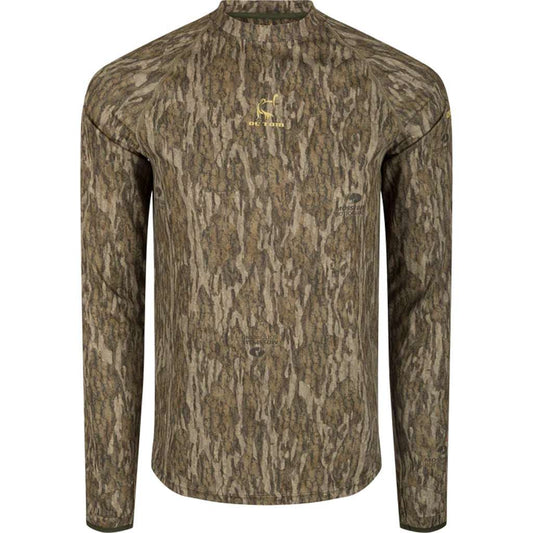 Drake Ol' Tom Mens Early Bird Ls Performance Crew Mo Bottomland 2xlarge
