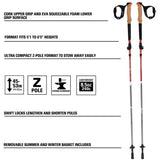 Alpha Aluminum Trekking Poles 1pr Canyon Sunset