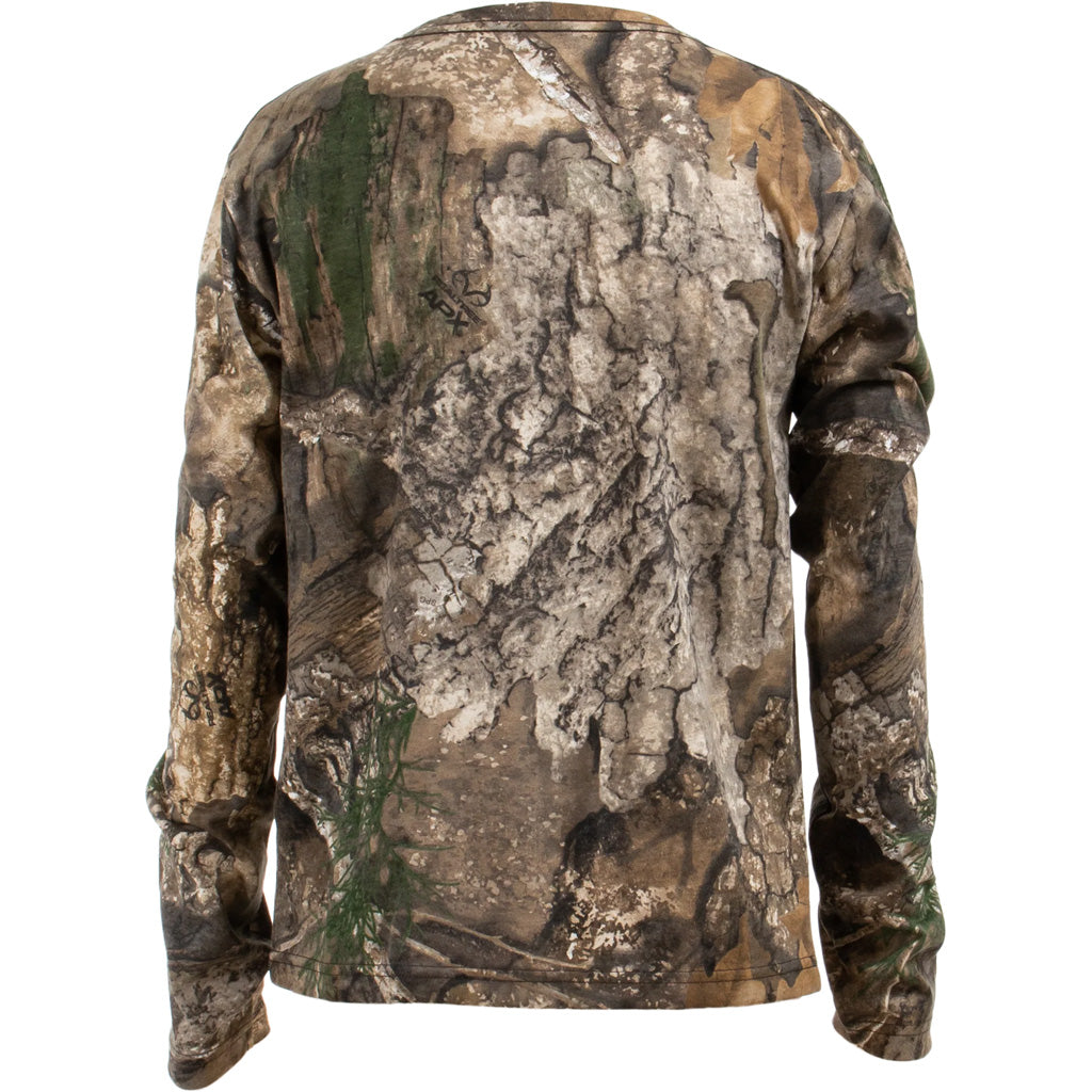 Habit Youth Bear Cave Long Sleeve Tee Realtree Apx Youth Large