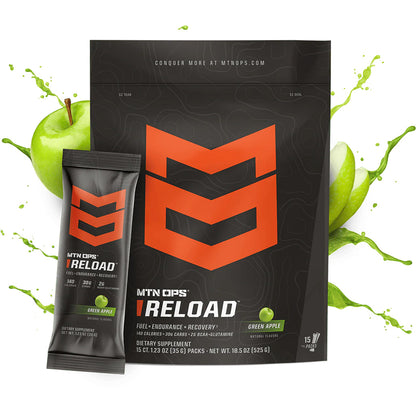 Mtn Ops Reload Green Apple Pouch - 15ct Packs
