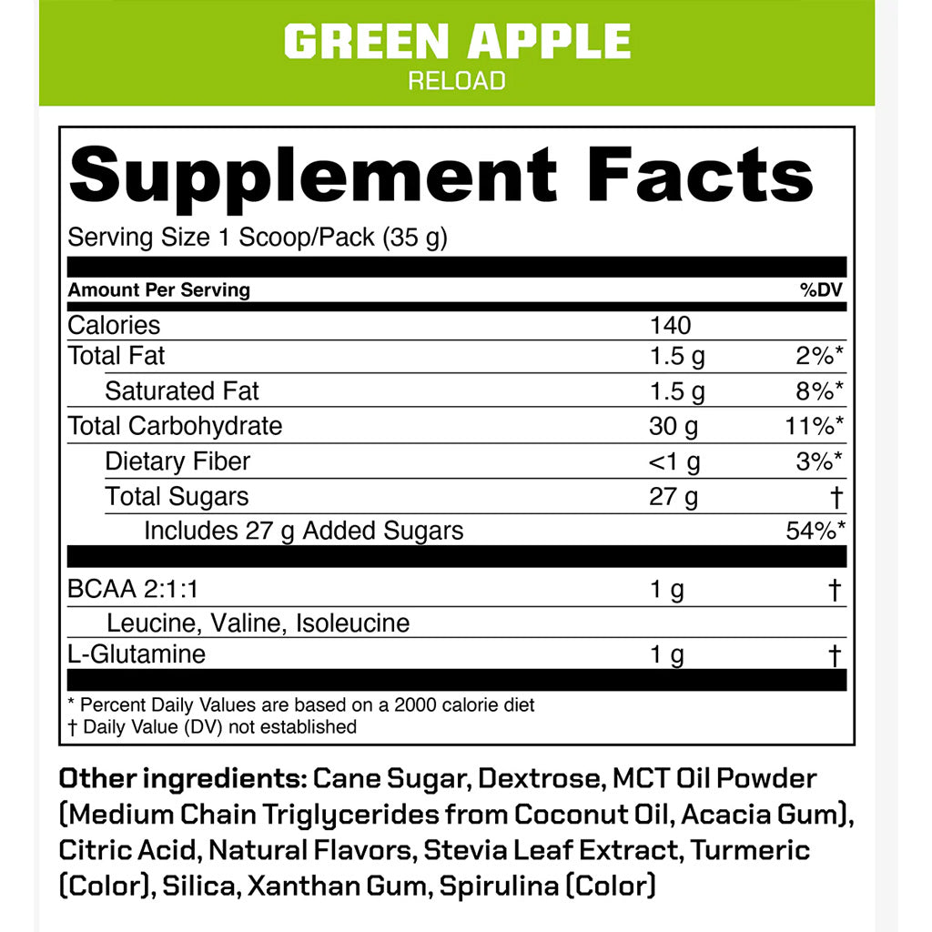 Mtn Ops Reload Green Apple Pouch - 15ct Packs