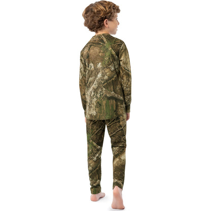 Indera Youth Camo Thermal Baselayer Set Realtree Apx Small
