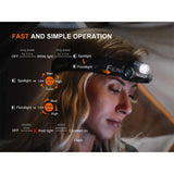 Fenix Rechargeable Headlamp 1200 Lumen Black