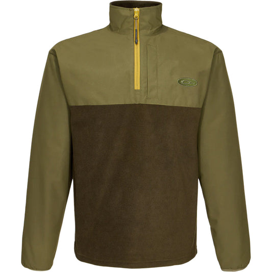 Drake 1/4 Zip Refuge Eqwader Green Timber Xl