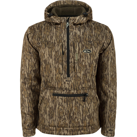Drake Bmf Ultimate Wader 1/4 Zip Hoodie Mo Og Shadowgrass Large