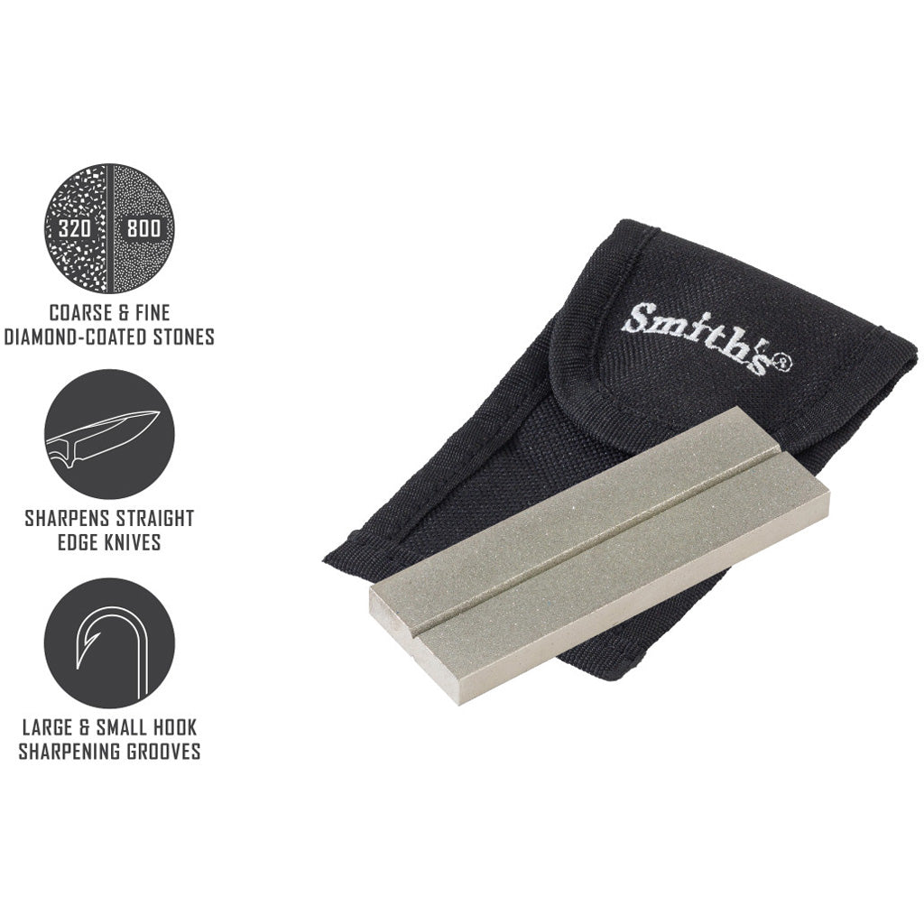 Smiths Double-side Diamond Stone 3" W/pouch