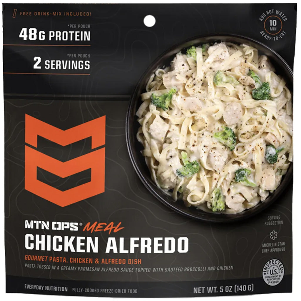Mtn Ops Freeze Dried Meal Chicken Alfredo 2pk