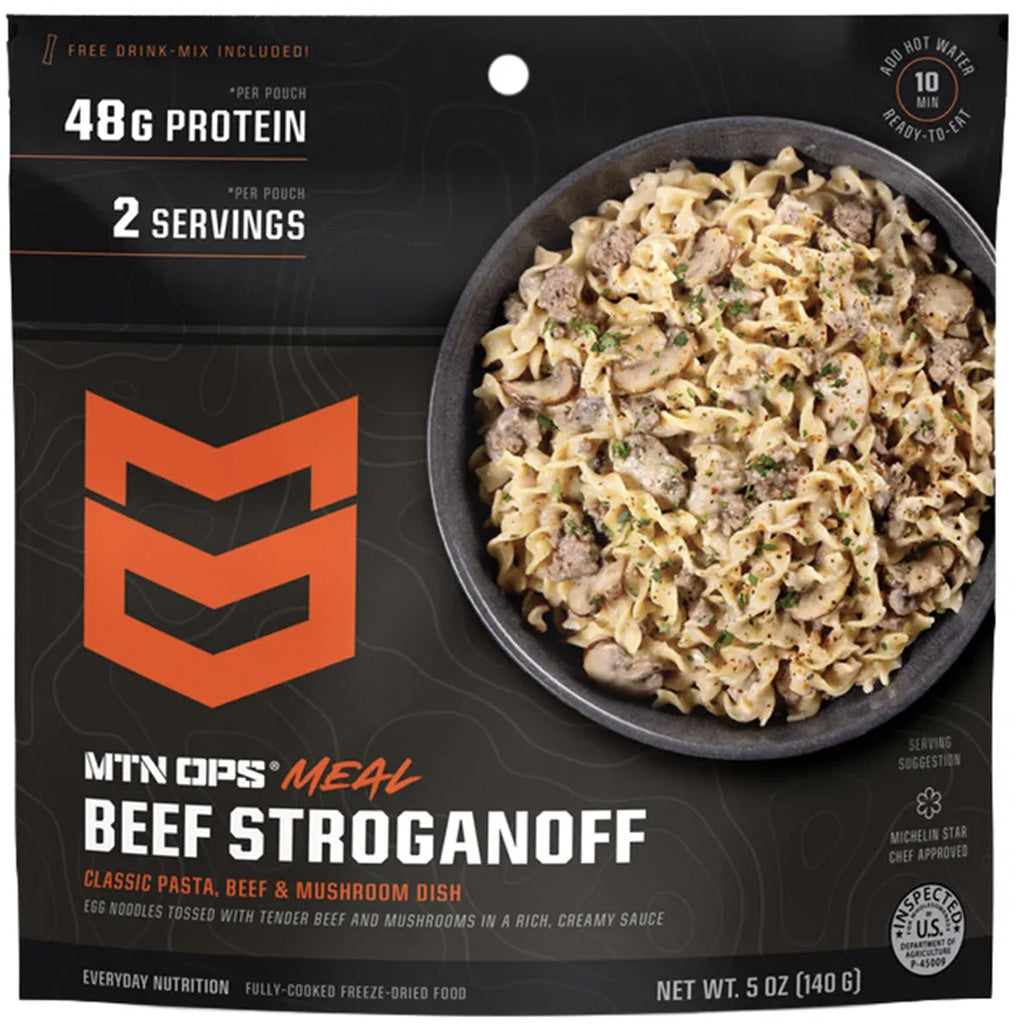 Mtn Ops Freeze Dried Meal Beef Stroganoff 2pk