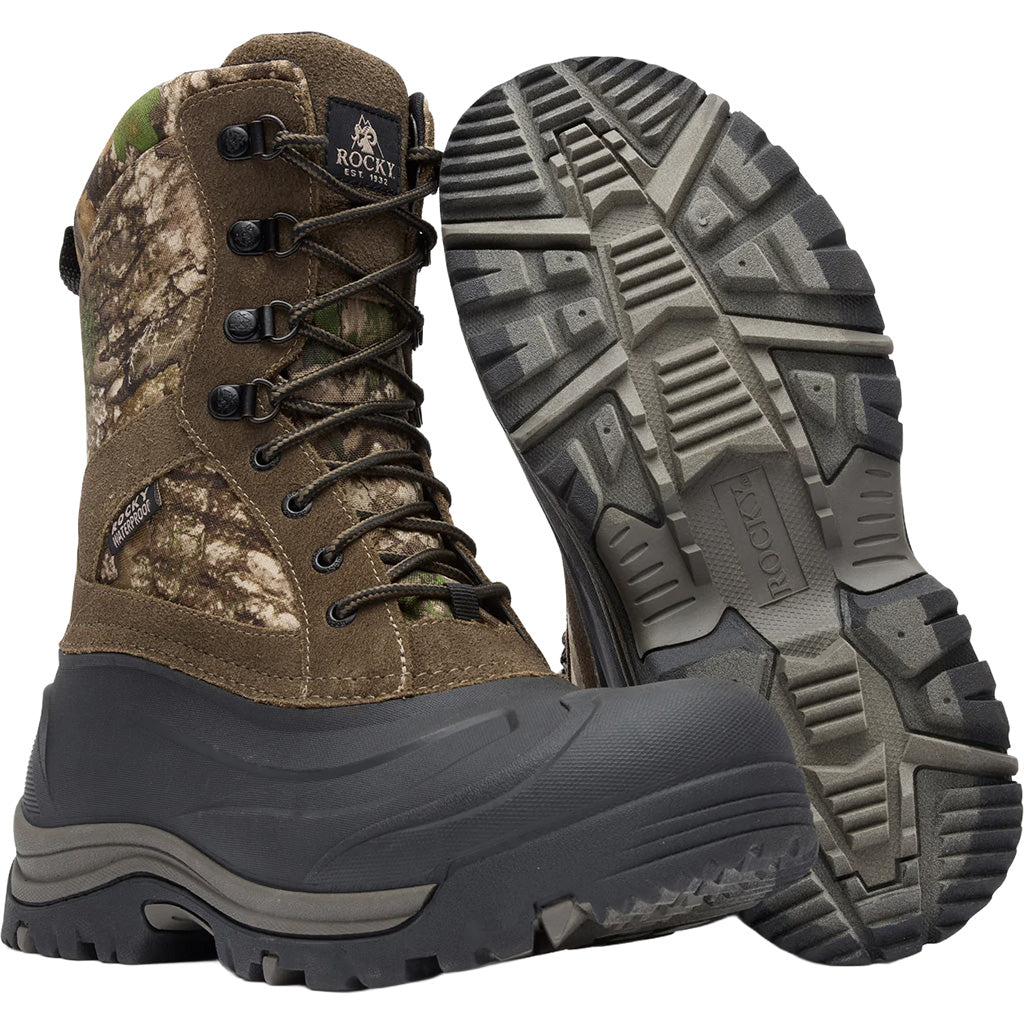 Rocky Jasper Trac Boot 9" Realtree Apx 2000g Size 9