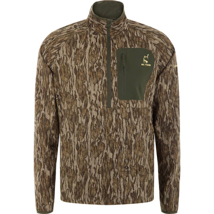 Drake Ol' Tom Swt Half Zip Pullover Mo Bottomland Medium