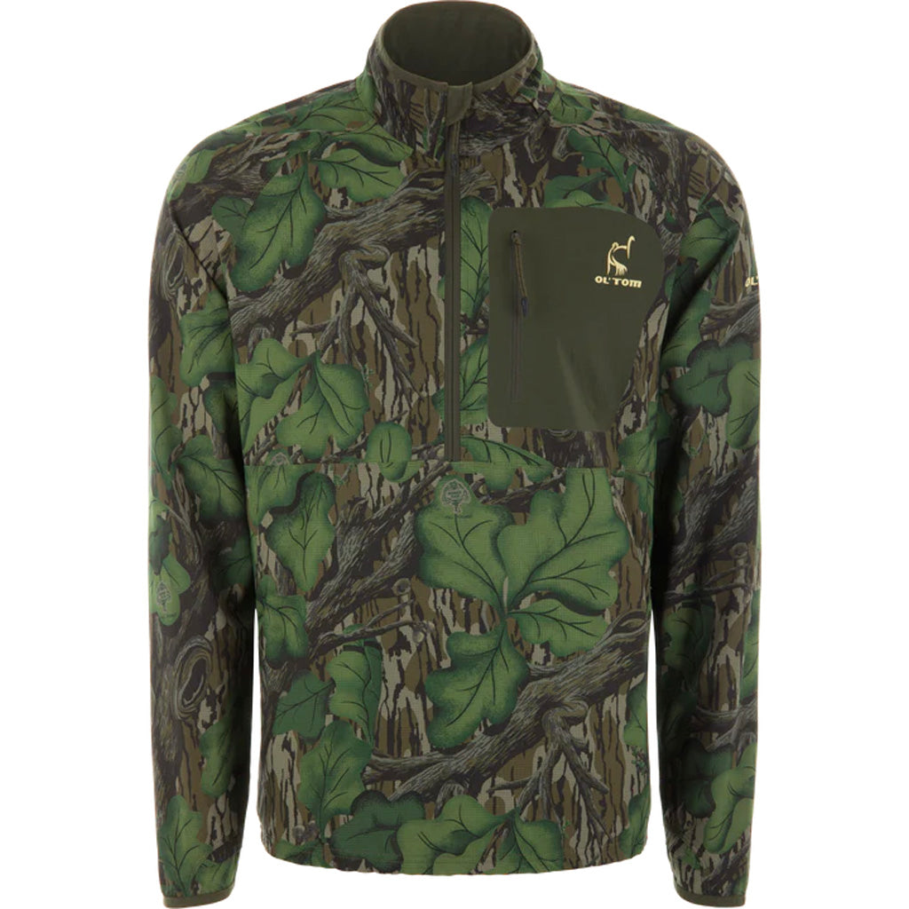 Drake Ol' Tom Swt Half Zip Pullover Mo Full Foliage Large