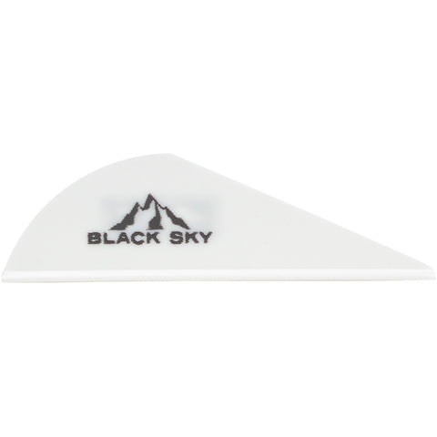 Bohning Black Sky Vane 2 In. White 36 Pk.