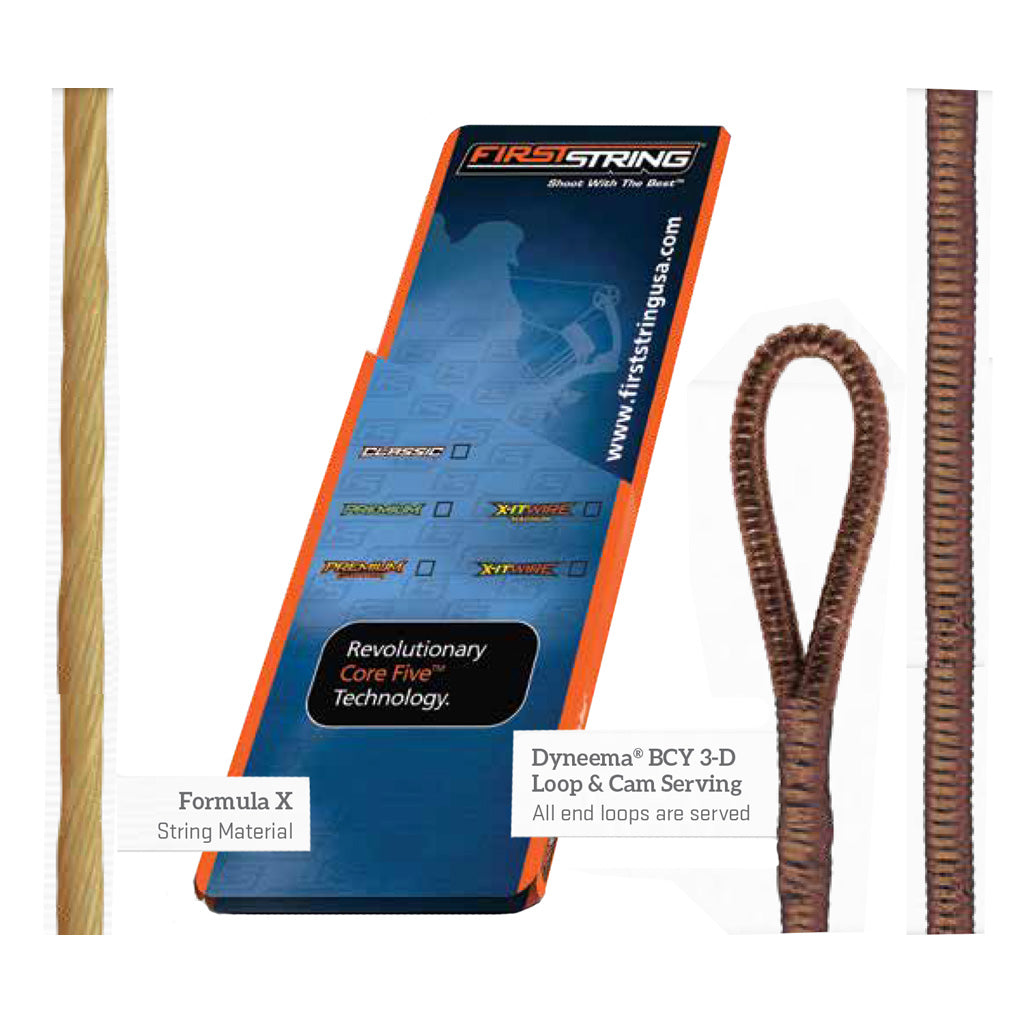 Firststring Classic String Set Buckskin W/tan Serving Bowtech Admiral