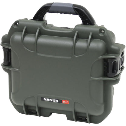 Nanuk Pistol And Accessory Hard Case W/foam Olive 9.4 In. X 7.4 In. X 5 In