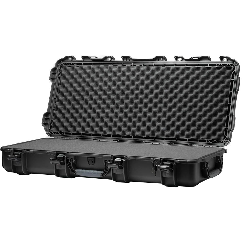 Nanuk Long Gun Hard Case W/foam Black  36 In. Retractable Wheels And Handle