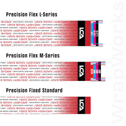 Last Chance Wrapworks Stock Archery Made Easy White/red Fade Precision Fixed Standard