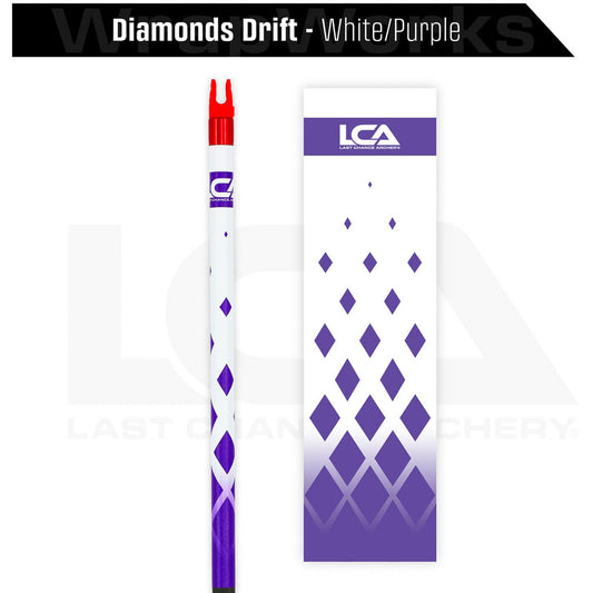 Last Chance Wrapworks Stock Diamonds Drift White/purple Precision Flex M-series