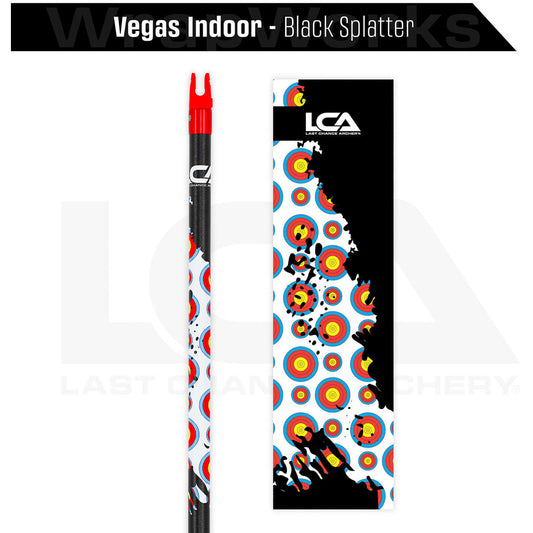 Last Chance Wrapworks Vegas Indoor   Black Splatter Precision Flex M-series