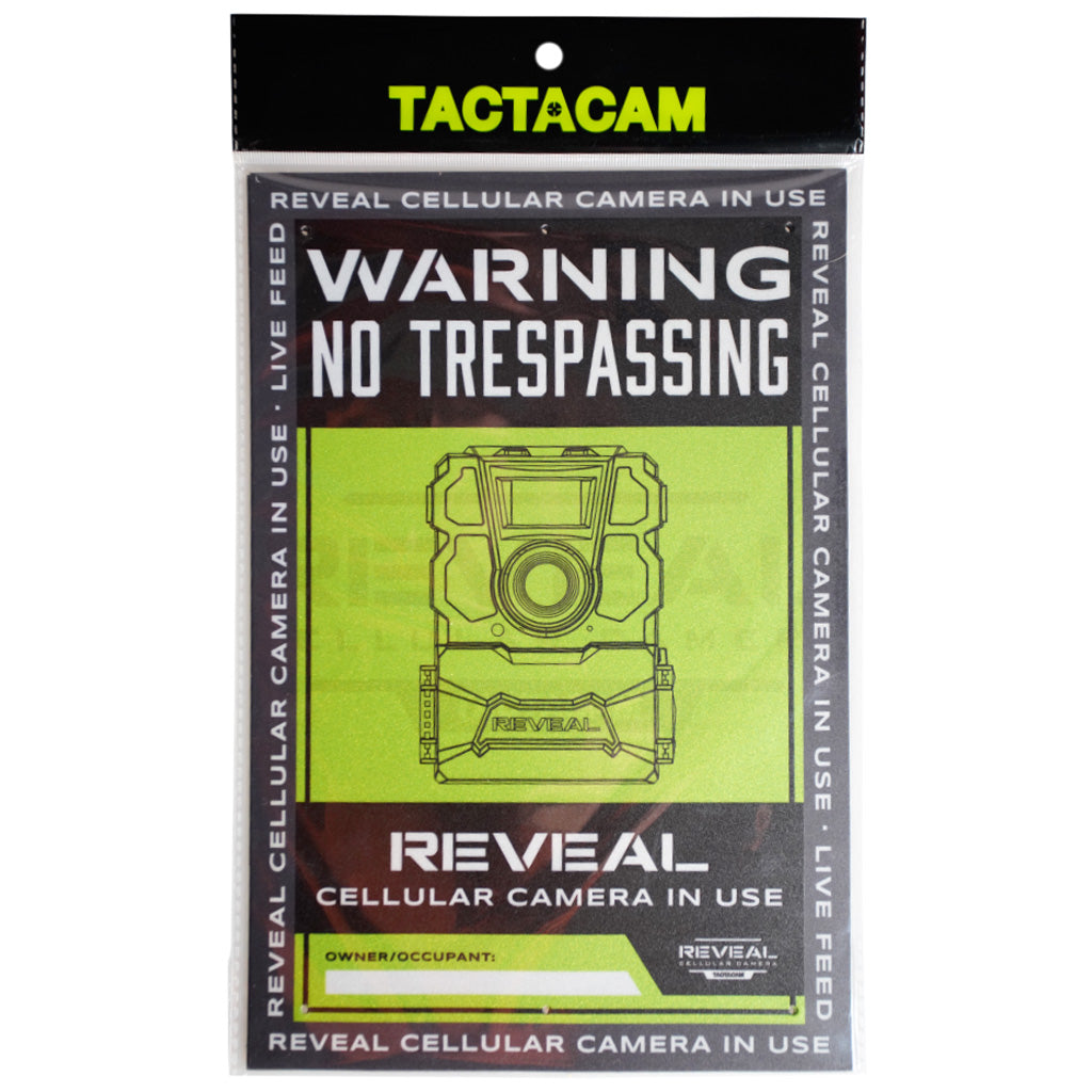 Tactacam No Tresspassing Sign  3 Pk.