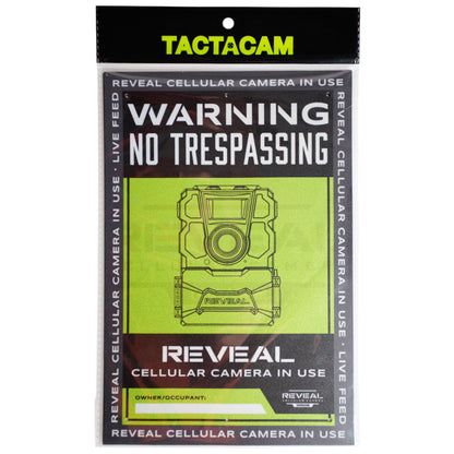 Tactacam No Tresspassing Sign  3 Pk.