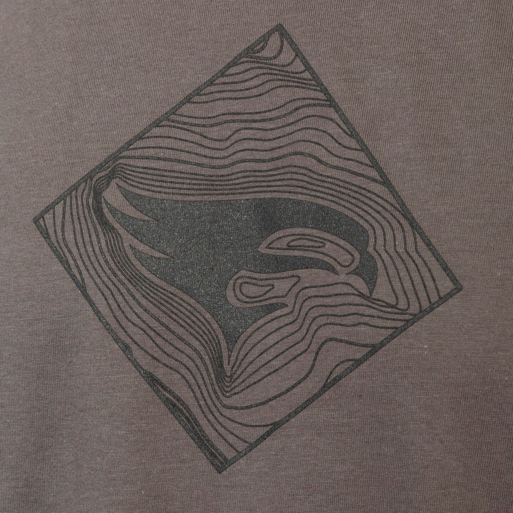 Elevation Topo Tee Grey Medium