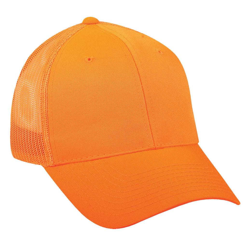 Outdoor Cap Mesh Back Hat Blaze Orange