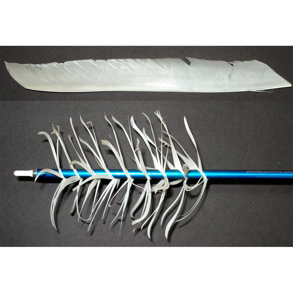Trueflight Spiral Wrap Flu-flu Feathers White Rw 100 Pk.