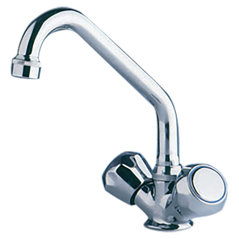 Scandvik Chrome Galley Mixer w/Swivel Spout