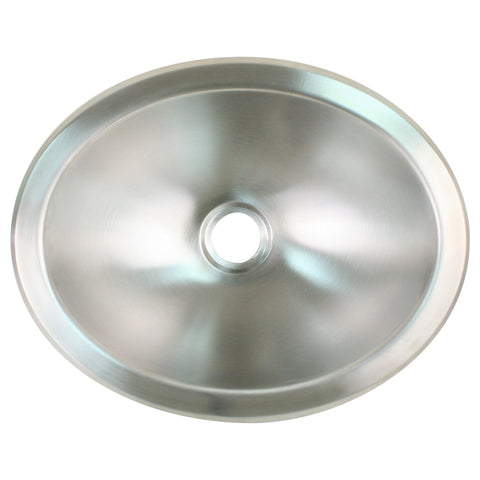 Scandvik Brushed SS Oval Sink - 13.25" x 10.5"