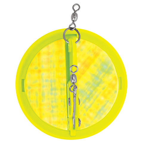 Luhr-Jensen 4-1/8" Dipsy Diver - Chartreuse/Silver Bottom Moon Jelly