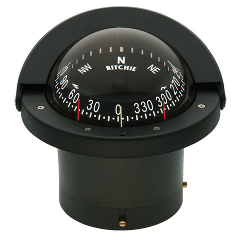 Ritchie FN-203 Navigator Compass - Flush Mount - Black