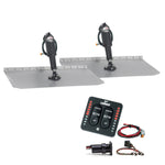Lenco 12" x 12" Standard Trim Tab Kit w/LED Integrated Switch Kit 12V