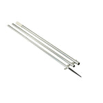 Lee's 12' MKII Bright Silver Pole w/Black Spike - 1 3/8" OD