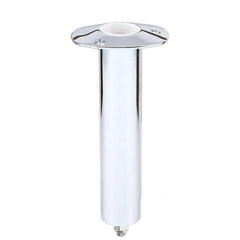 Lee's 0° Stainless Steel Swivel Base Flush Mount Rod Holder - Extra Long Tube 2.25" OD X 14.5" Tube